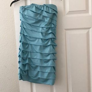 Mini light blue dress